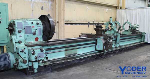 36" x 255" Tos #SU-90A, 2-1/2" hole, 30" chuck, steady, rapid trav, taper, 20 HP, #62590 - Image 7