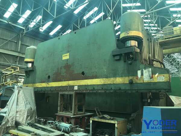 500 Ton, Pacific #K500-21, hydraulic brake, 21' overall, 197" between housing, 12" stroke, 1972, #63121 - Image 9