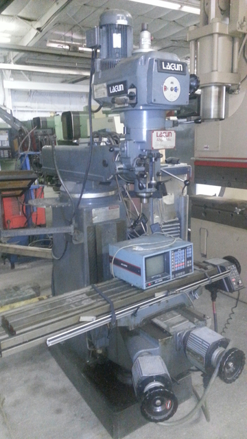 Lagun #FTV-2S, 10" x50" tbl, Servo II, digital read out, 16" x18" x16", 5" quill, 3 HP, 4250 RPM, #82383 - Image 1