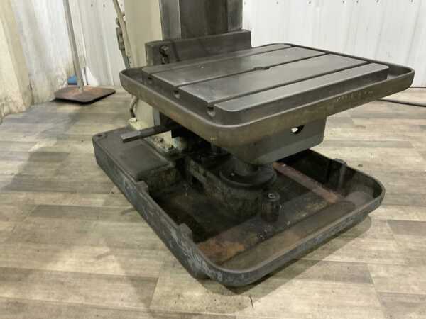 25" Cleereman, single spindle drill press, 36" x 29" table, spindle forward/reverse, box column, coolant, 5 HP - Image 6