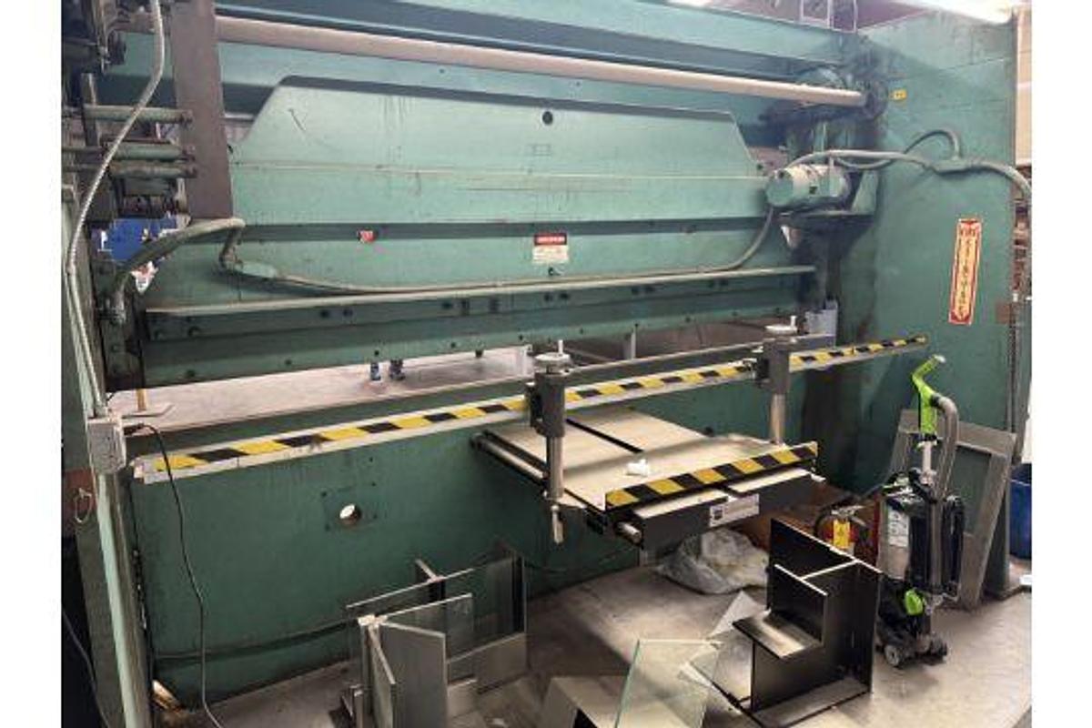 90 Ton, Wysong #90-10, CNC press brake, 10' overall, Hurco AutoBend Control, S/N PB56122 - Image 1