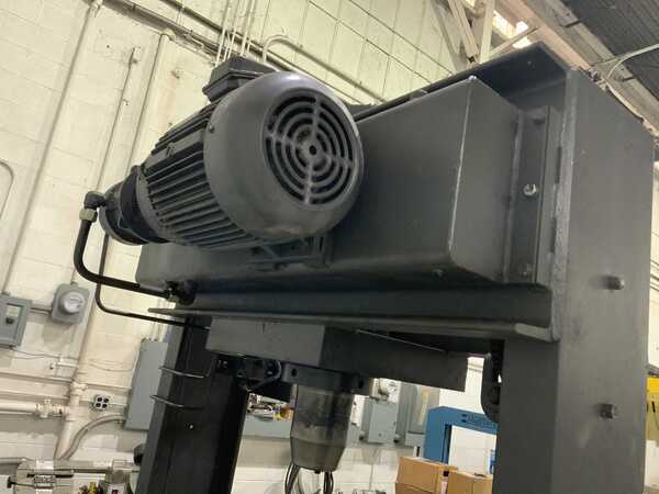150 Ton, Dake #8-228, hydraulic H-frame press, 16" stroke, 48" btwn uprights, 20" x 55" bed area, 2 HP - Image 7