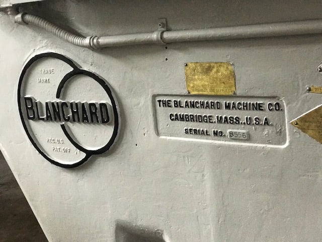 Blanchard #42-84, 84" magnetic chuck, 1" full chuck life, 75 HP, Hydroflow coolant, filtration system, 1955 - Image 2