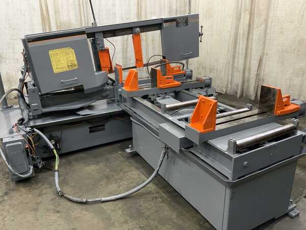 16" x 22" Hem #Cyclone-Auto-4, horizontal band saw, 60° mitering, part counter, 7.5 HP, 2006 - Image 4