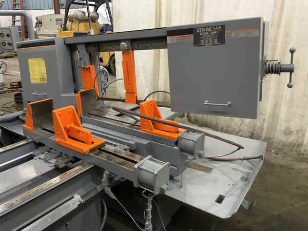 16" x 22" Hem #Cyclone-Auto-4, horizontal band saw, 60° mitering, part counter, 7.5 HP, 2006 - Image 7