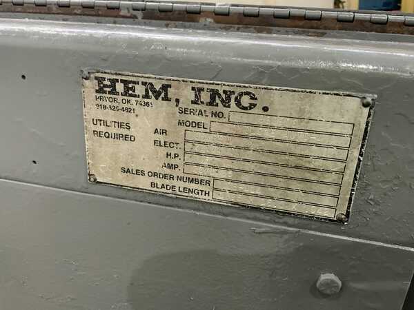 16" x 22" Hem #Cyclone-Auto-4, horizontal band saw, 60° mitering, part counter, 7.5 HP, 2006 - Image 10