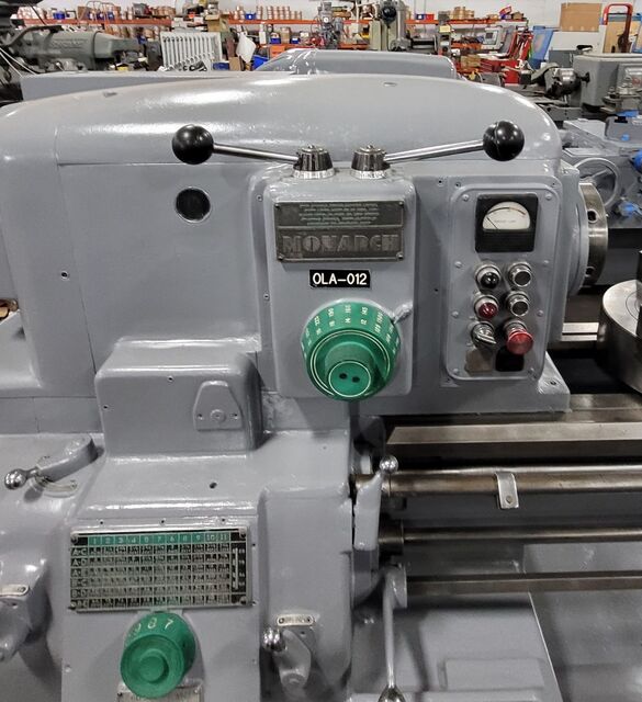 20" x 54" Monarch #610, engine lathe, 12" 3-jaw chuck, D1-6, 2.25" bore, quick change toolpost - Image 7