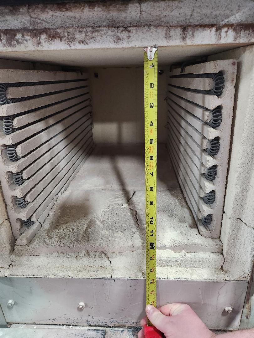 12" width x 12" H x 24" D Lucifer #HL82-K24, dual chamber heat treat/draw furnace, 2300°F, Honeywell Control - Image 4