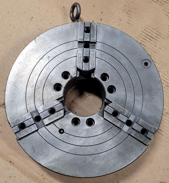 15" Skand #SCA-373060, 3-jaw chuck, A2-6 mount - Image 1
