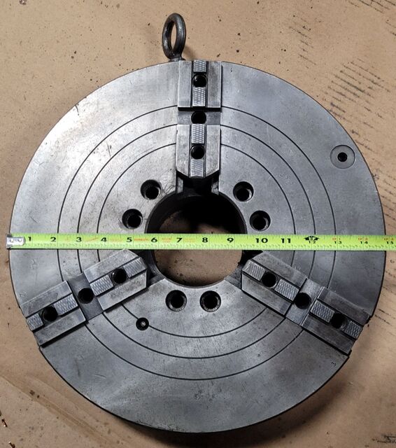 15" Skand #SCA-373060, 3-jaw chuck, A2-6 mount - Image 4