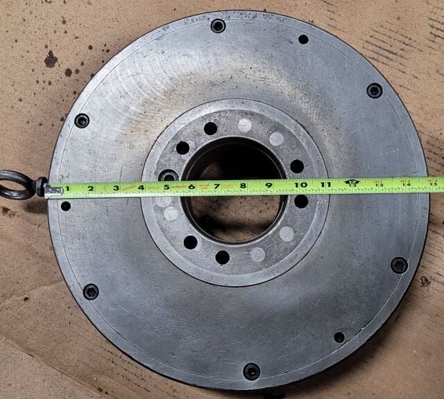15" Skand #SCA-373060, 3-jaw chuck, A2-6 mount - Image 6