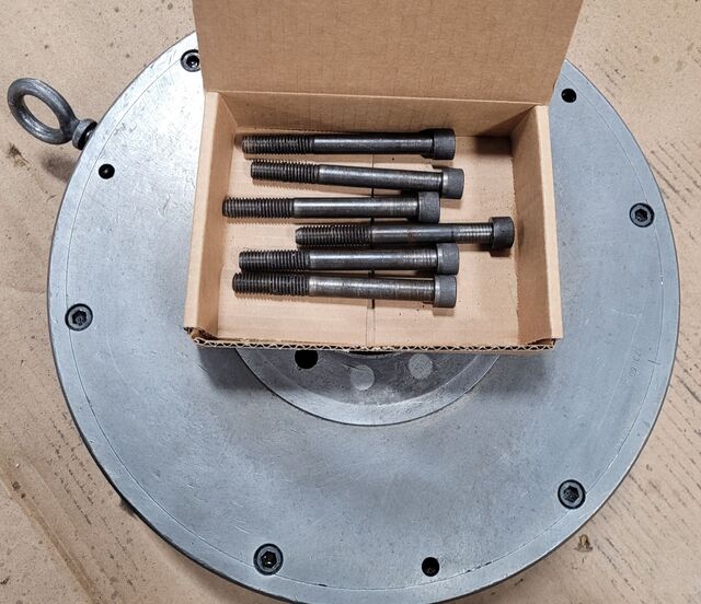 15" Skand #SCA-373060, 3-jaw chuck, A2-6 mount - Image 8