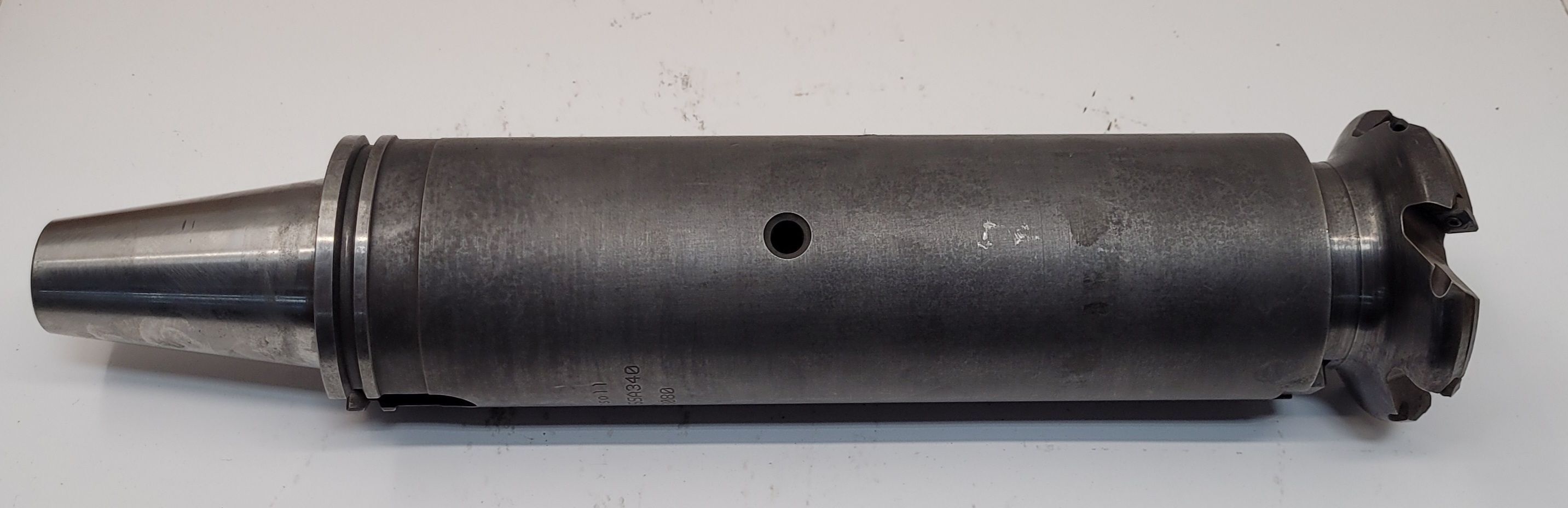 Ingersoll, CAT50 BP50P15SA340 shell mill holder w/ Sandvik Face Mill - Image 1