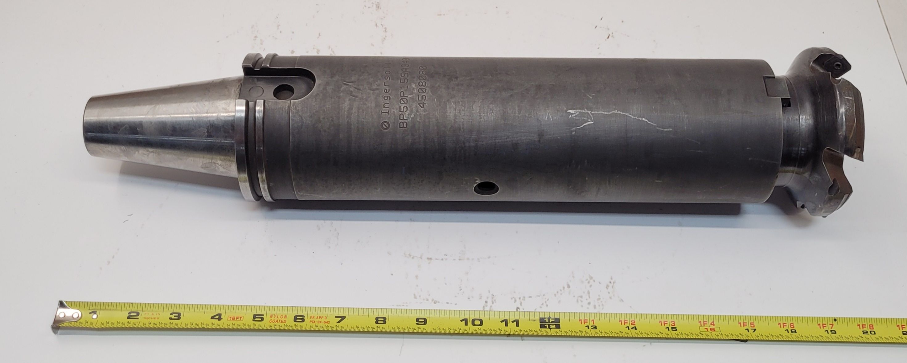 Ingersoll, CAT50 BP50P15SA340 shell mill holder w/ Sandvik Face Mill - Image 3