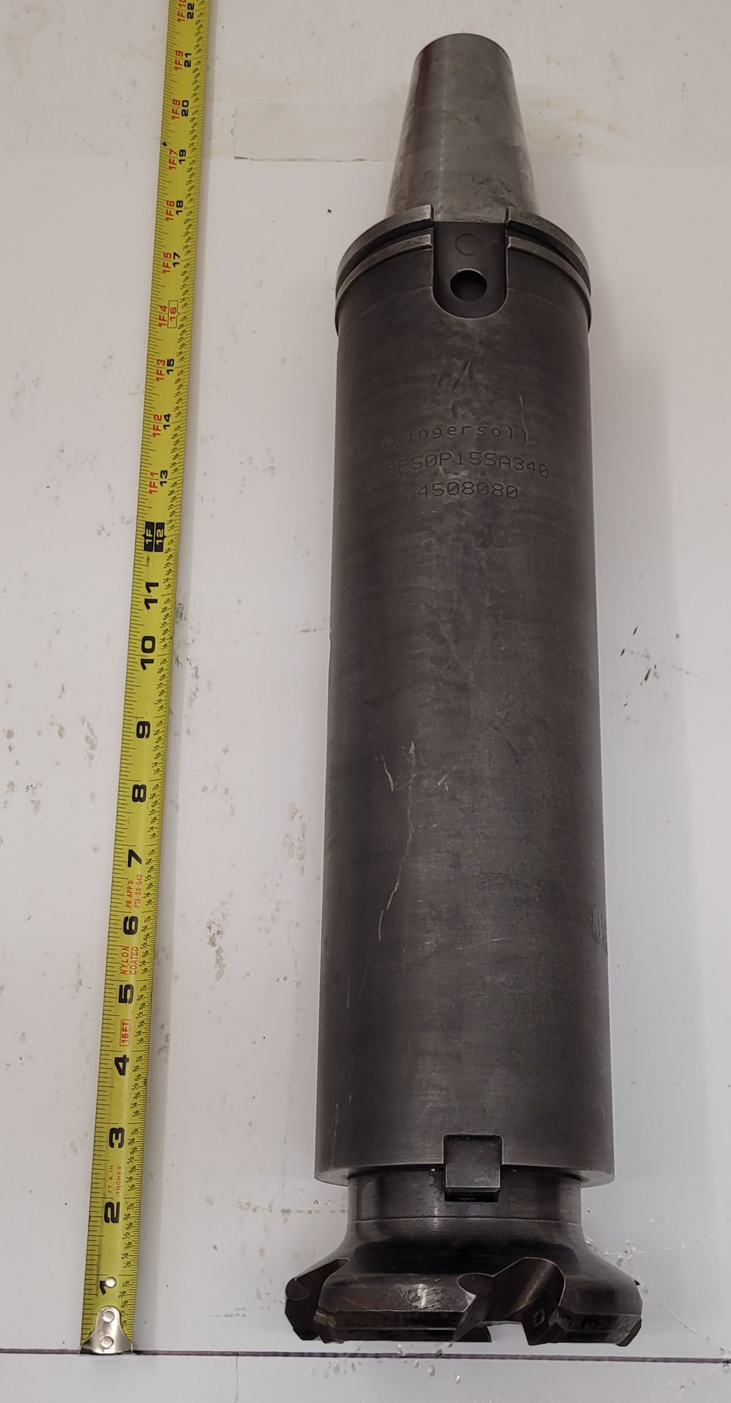 Ingersoll, CAT50 BP50P15SA340 shell mill holder w/ Sandvik Face Mill - Image 7