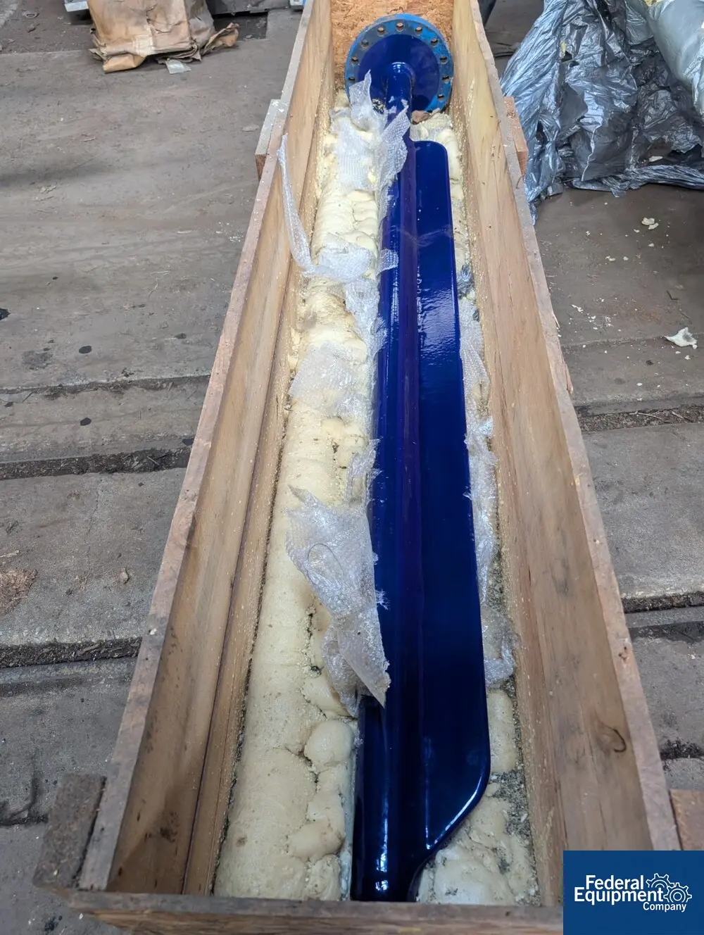 Pfaudler, Glass-Lined Fin Baffle, 113" wet, 122" overall, 12" span, C flange, unused - Image 8