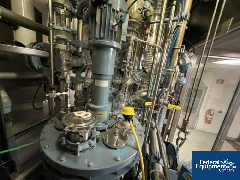 107/107 Liter Buchi, Kilo Lab Reactor Train System, Glass Lined, variable speed, 1999 - Image 5
