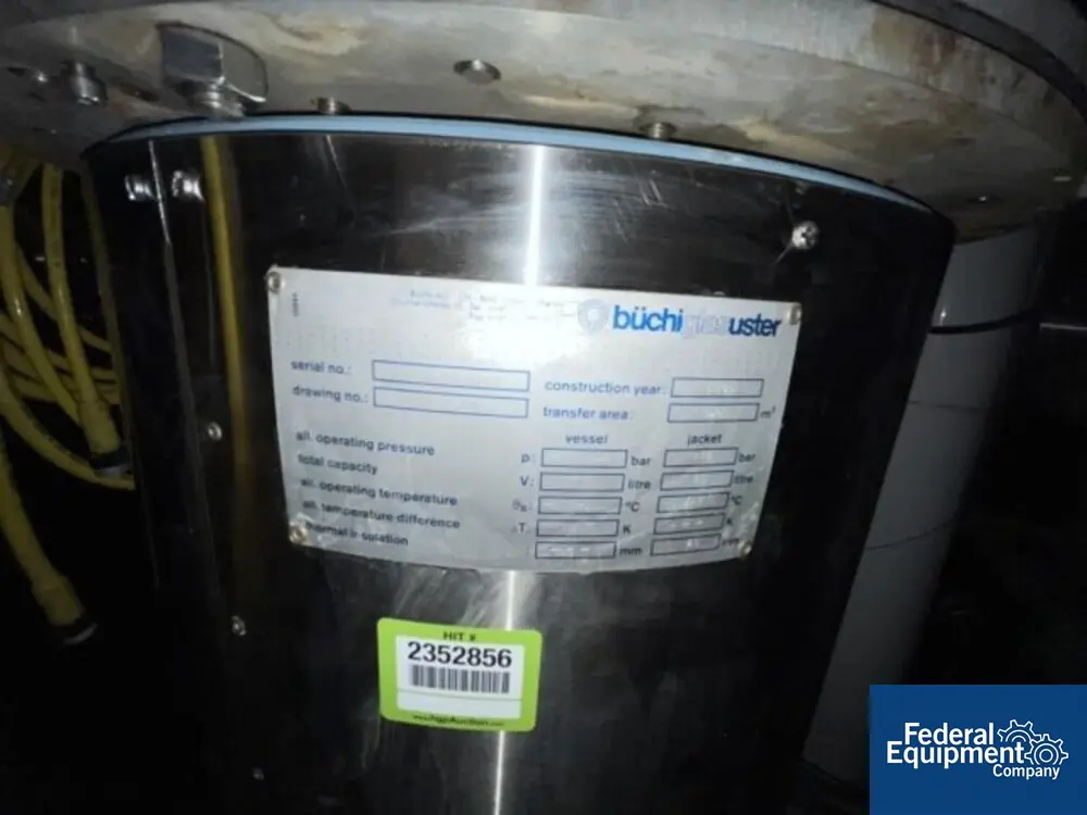 107/107 Liter Buchi Kilo Lab Reactor Train System, Glass Lined - Image 3