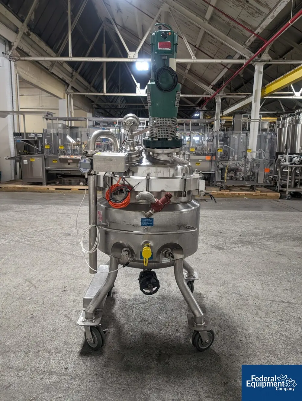 150 Liter Mueller Reactor, 316L Stainless Steel, 24" diameter x 17" straight side, dish top & bottom, 45 psi - Image 5