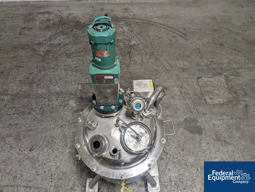 150 Liter Mueller Reactor, 316L Stainless Steel, 24" diameter x 17" straight side, dish top & bottom, 45 psi - Image 7