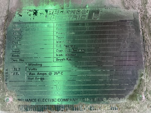 700 HP 1800 RPM Reliance, Frame B685ATZ, DPFVBB, 500 VA, 240 VF - Image 4