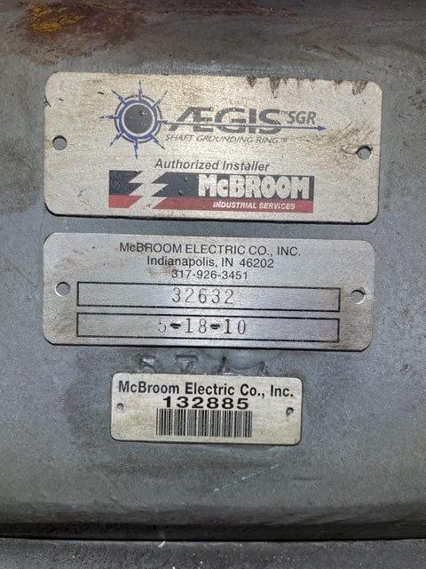 500 HP 1200 RPM General Electric, Frame 4366, DPFVBB, 500 VA, 300/150 VF - Image 3