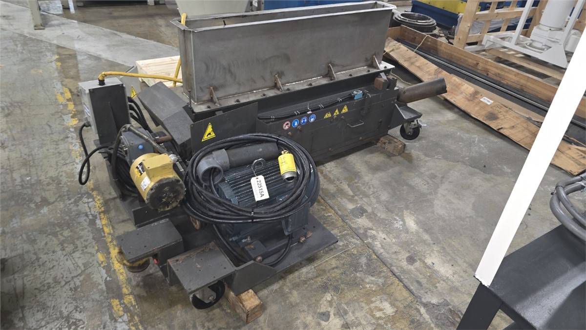 8" x 56" AEC #WG5600, granulator, 10 HP, 3 Knife Open Rotor, 2 Bed Knives, 36" infeed height, 2017 - Image 1