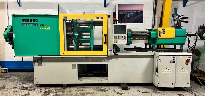 224 Ton, 15.3 oz., Arburg #570C 2200-800, injection molding machine, 22.44" x 22.44" tie bar spacing, 2006 - Image 4