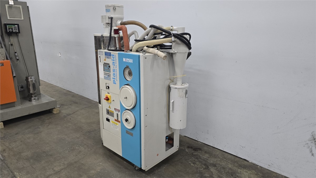Matsui #MJ3-50-U, 47 cfm dryer w/ hopper, 176°F-320°F, 2014 - Image 2