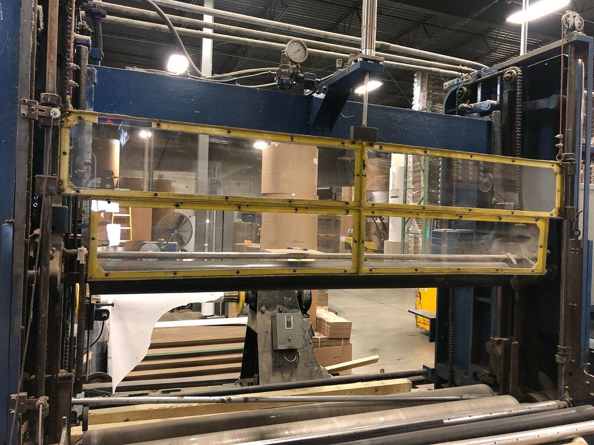 Cameron #428, 72" slitter rewinder for counter rolls, 18" max rewind diameter, 1700 FPM, bowed roller - Image 2