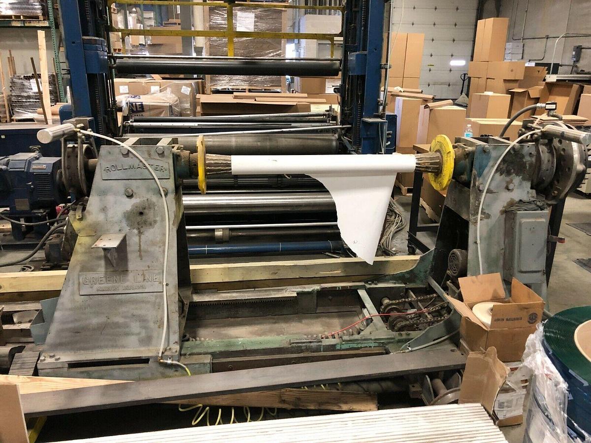 Cameron #428, 72" slitter rewinder for counter rolls, 18" max rewind diameter, 1700 FPM, bowed roller - Image 5