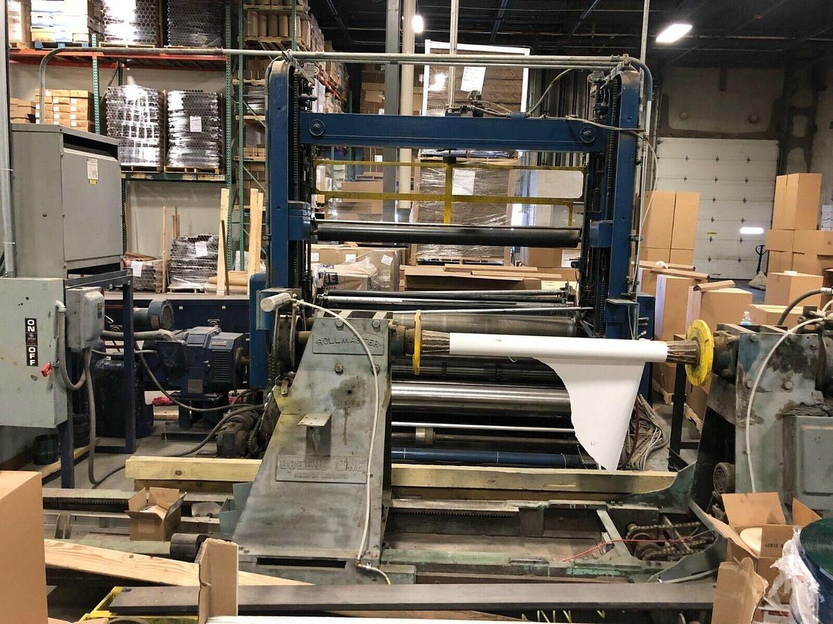 Cameron #428, 72" slitter rewinder for counter rolls, 18" max rewind diameter, 1700 FPM, bowed roller - Image 7