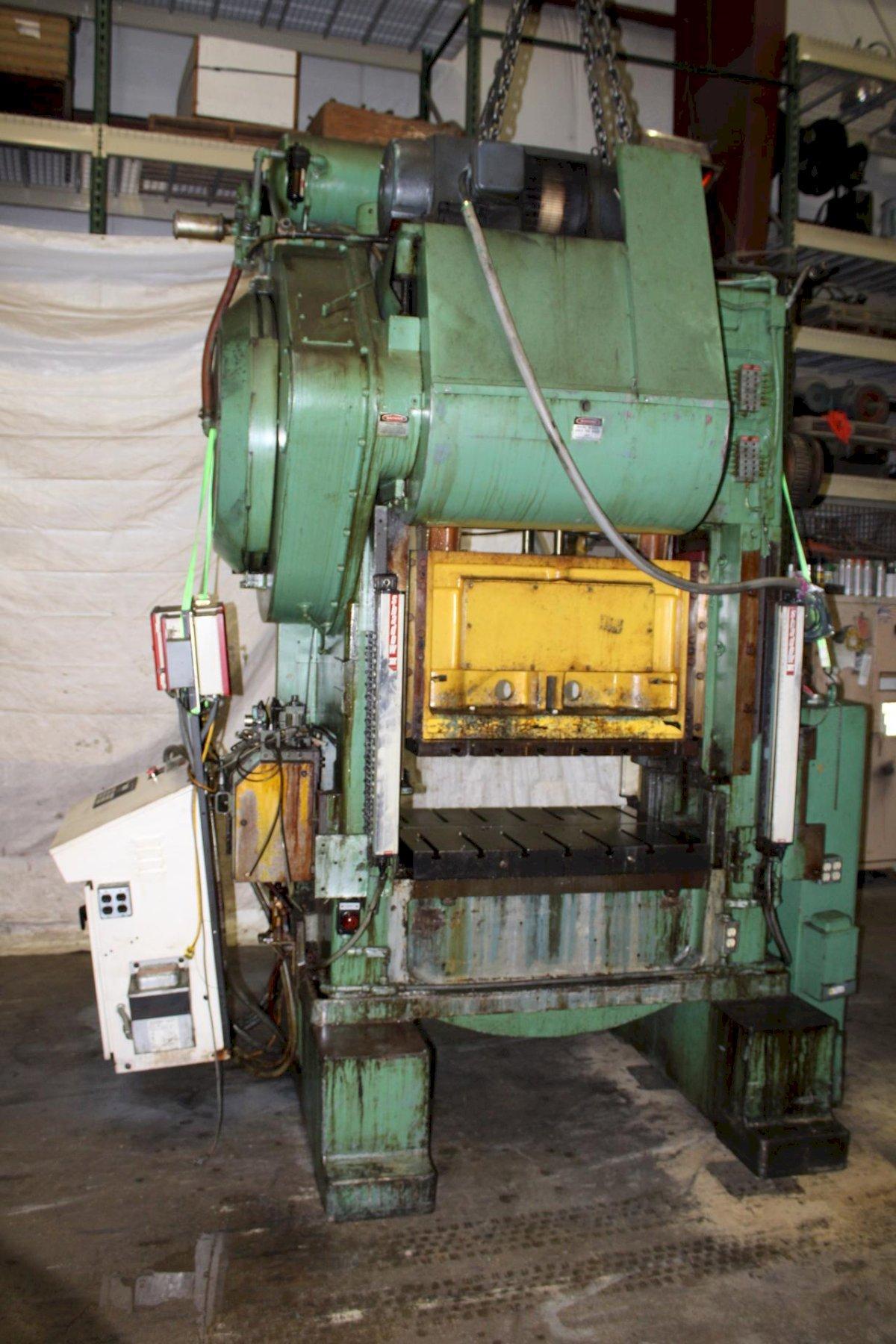 75 Ton, Minster #P2-75-42, straight side double crank press, 3" stroke, 18" Shut Height, 4" ram adj., 120 - Image 2