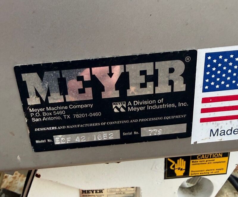 17" wide x 2' long, Meyer Industries #EDF-42-1652, vibrating conveyor / feeder / de-watering screen - Image 3
