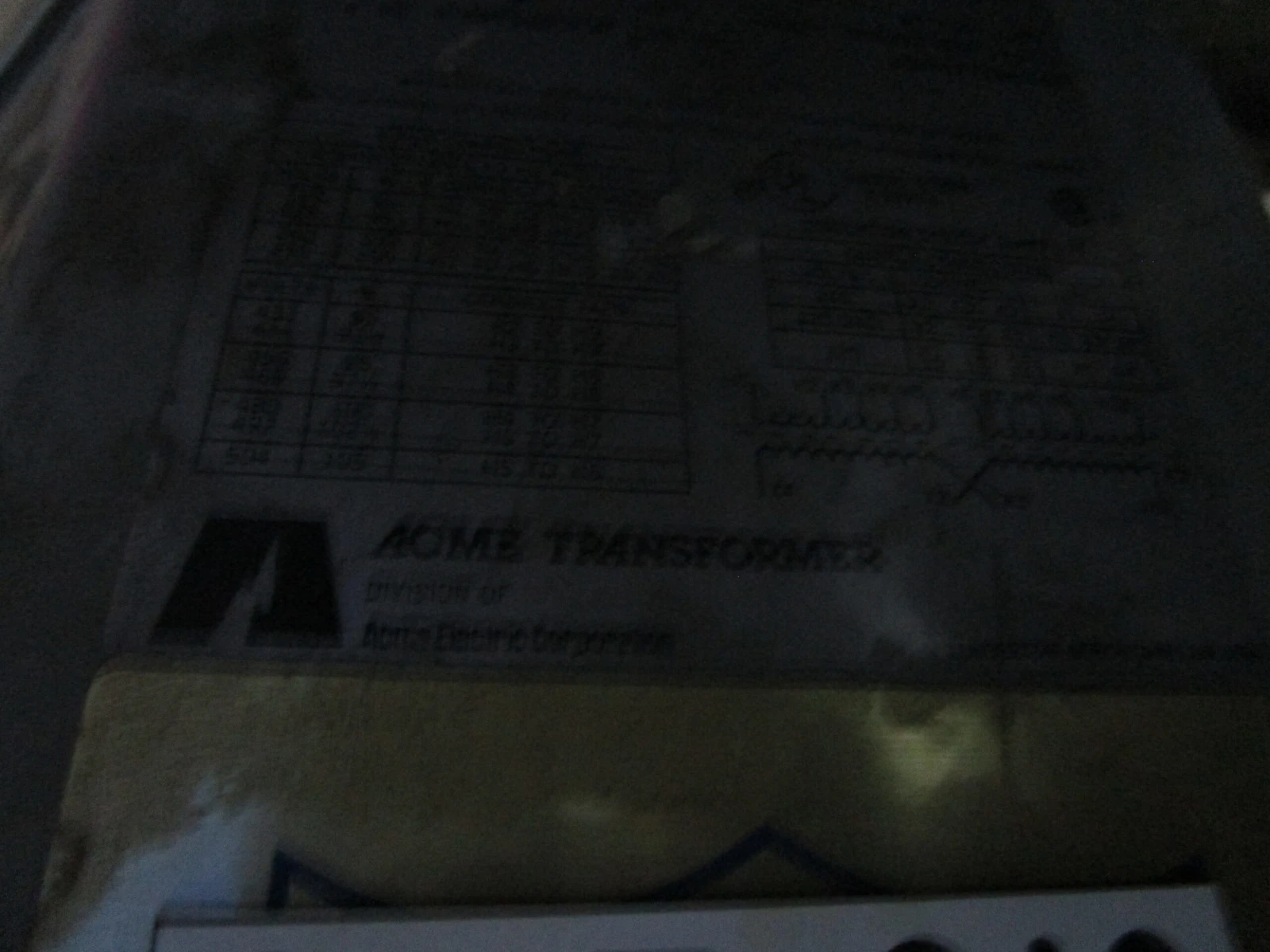 7.5 KVA 240x480 Primary, 120/240 Secondary, Acme Transformer T-2-53515-35, general purpose transformer - Image 4