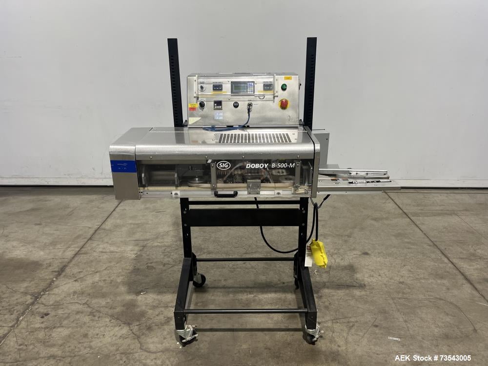 Doboy #B-500-M, Band Sealer, 42 FPM, High-Speed, Mobile, AB Micrologix 1000 PLC, casters - Image 1