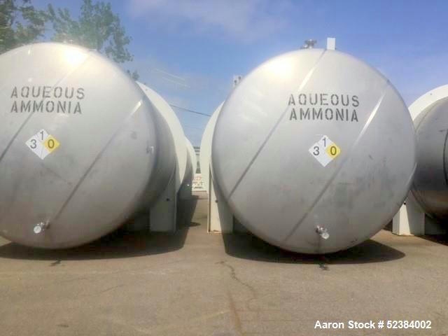 55500 gallon, HUB Technologies, Horizontal Pressure Tank, 316L Stainless Steel, dished top & bottom, saddles - Image 6