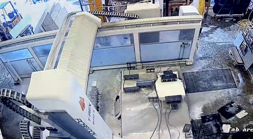 20" Poseidon #TREX-S, Dual Table CNC, 160" x 120" table, Jib Crane, 20" blade capacity, Water Filtration - Image 3