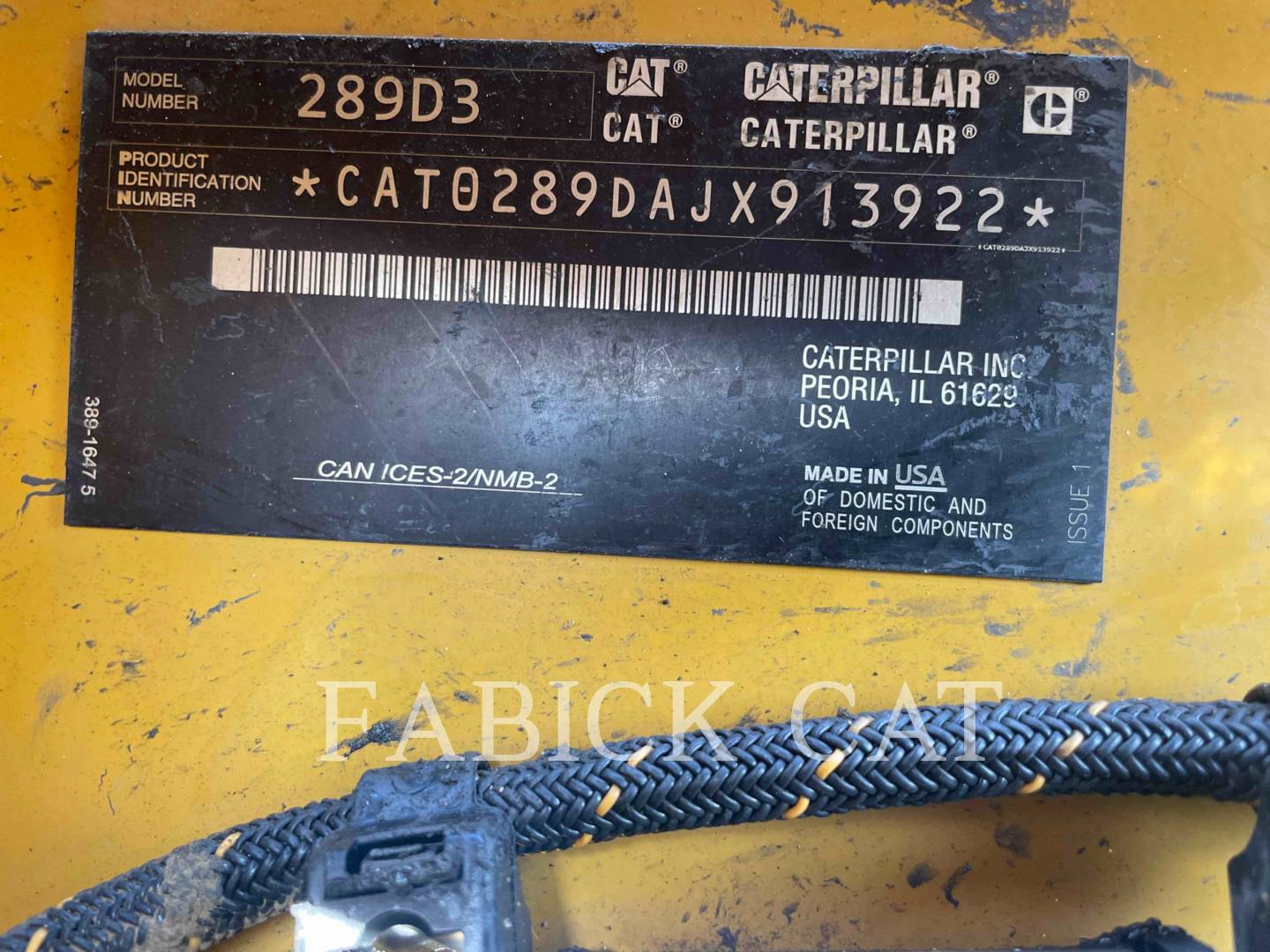 Cat 289D3 C3H2, Skid Steer Loader, 2823 hours, S/N: JX913922, 2023 - Image 6