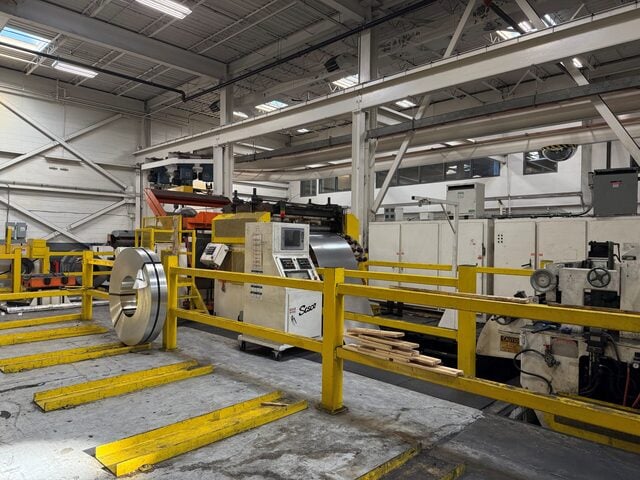 50000 lb. Sesco, coil feed line, 72" x .125", L to R, Trabon lubrication - Image 1