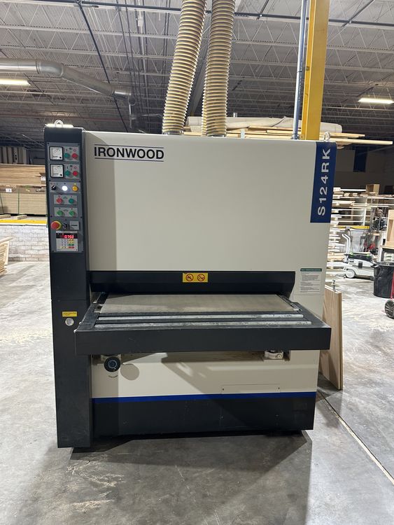 42" Ironwood #S124RK, 2-head belt sander, digital read out, programmable Control, amp meter, hour meter - Image 1