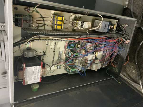 70 Ton, LVD #SP670, hydraulic press brake, Cybelec CYB Touch 12 CNC controls, 6' overall, dual foot pedals - Image 9