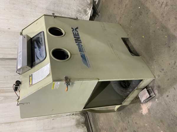 Clemco #CAB-INEX-3048R-300-CDC, sandblast cabinet, dual door opening, 2 gloves, 2017 - Image 1