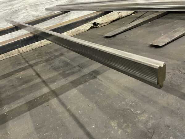 128" L, Female press brake die, 1" die width, 1-3/4" die height, 1/2" die opening, 1/2" tang - Image 1
