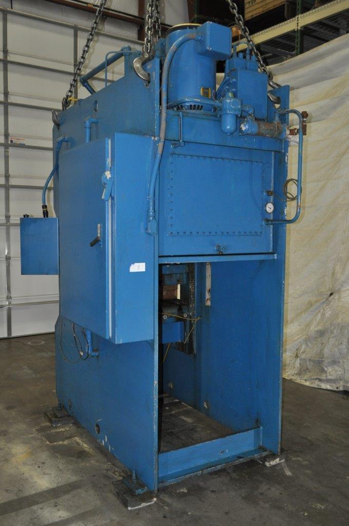100 Ton, Greenerd #HCT-100, hydraulic press, 10" stroke, 21.7" daylight, 32" x27"bed, 14" windows, 1986 - Image 7