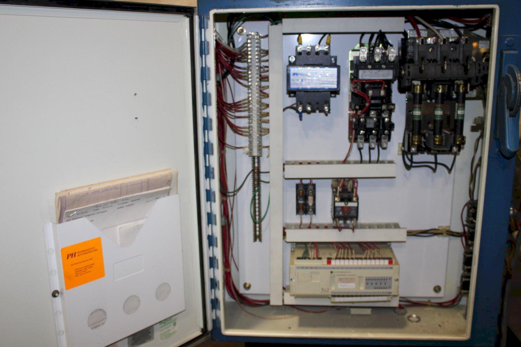 12 Ton, PH #OGM-12, hydraulic press, 10" stroke, 12.5" daylight, 8" throat, 23" x17.5"bed, Allen Bradley - Image 8