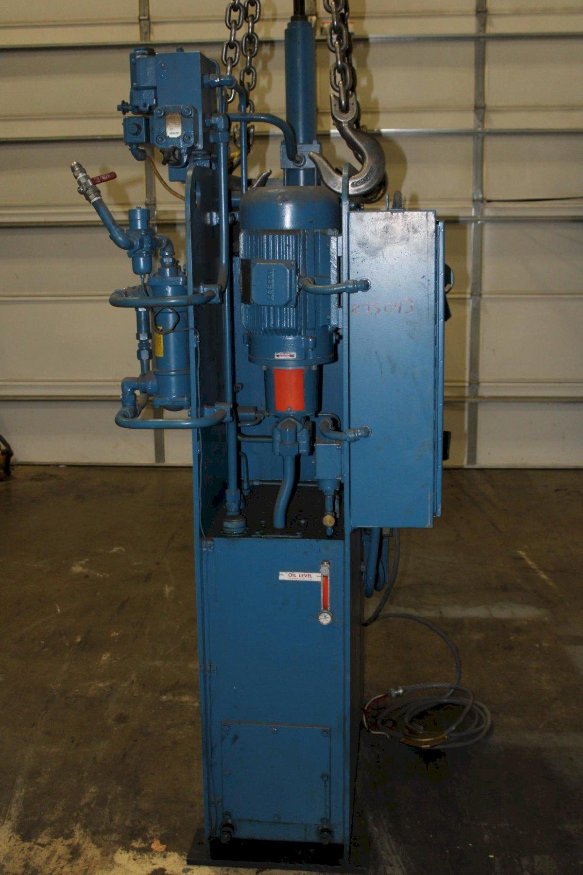 12 Ton, PH #OGM-12, hydraulic press, 10" stroke, 12.5" daylight, 8" throat, 23" x17.5"bed, Allen Bradley - Image 9
