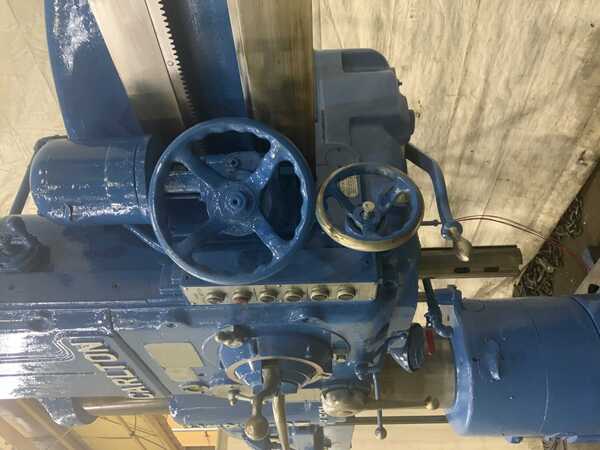 4' -13" Carlton #3A, radial drill, 53" x 42" base area, power arm clamping, power elevation, 5 HP - Image 4