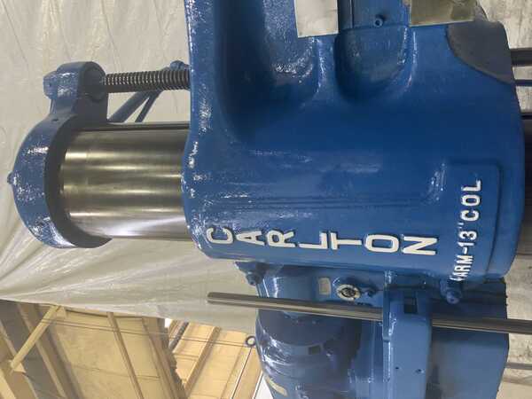 4' -13" Carlton #3A, radial drill, 53" x 42" base area, power arm clamping, power elevation, 5 HP - Image 5