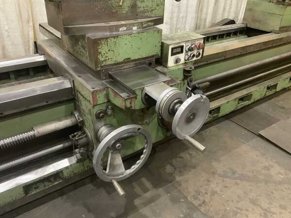 51" x 200" Timemaster #TB5139, hollow spindle engine lathe, 3 & 4-jaw chucks, steady rest - Image 9